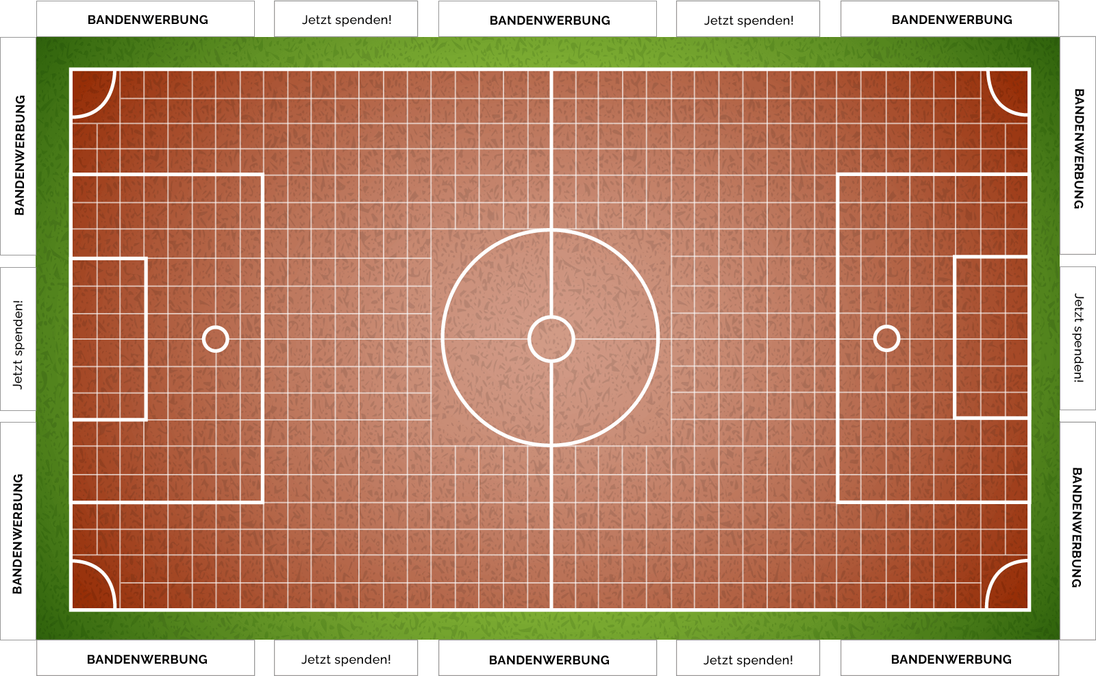 Fussball XL mit Banden